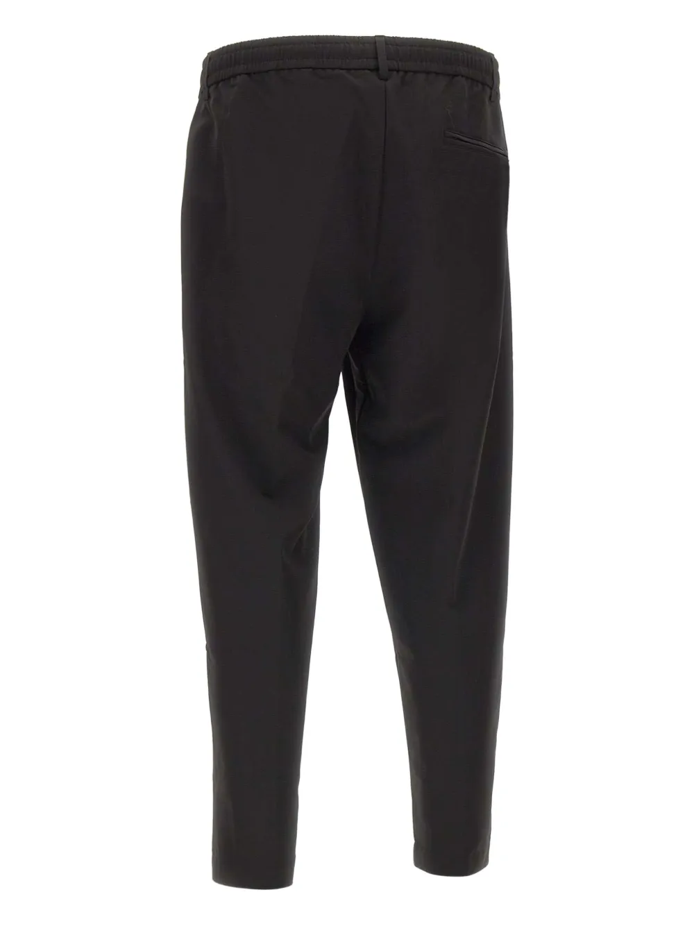BOSS drawstring pleated trousers - Zwart