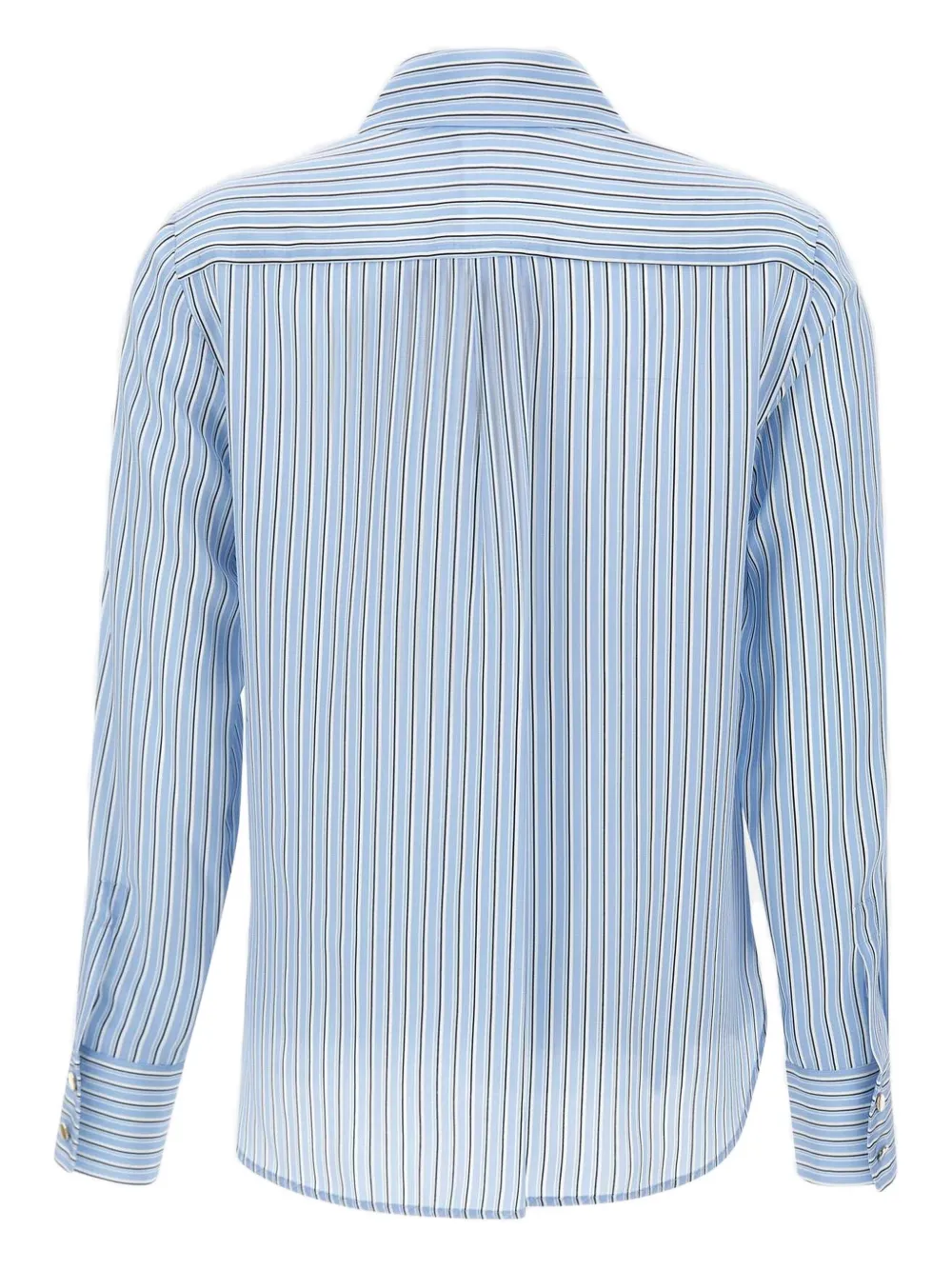 Max Mara Nola striped-pattern button shirt - Blauw
