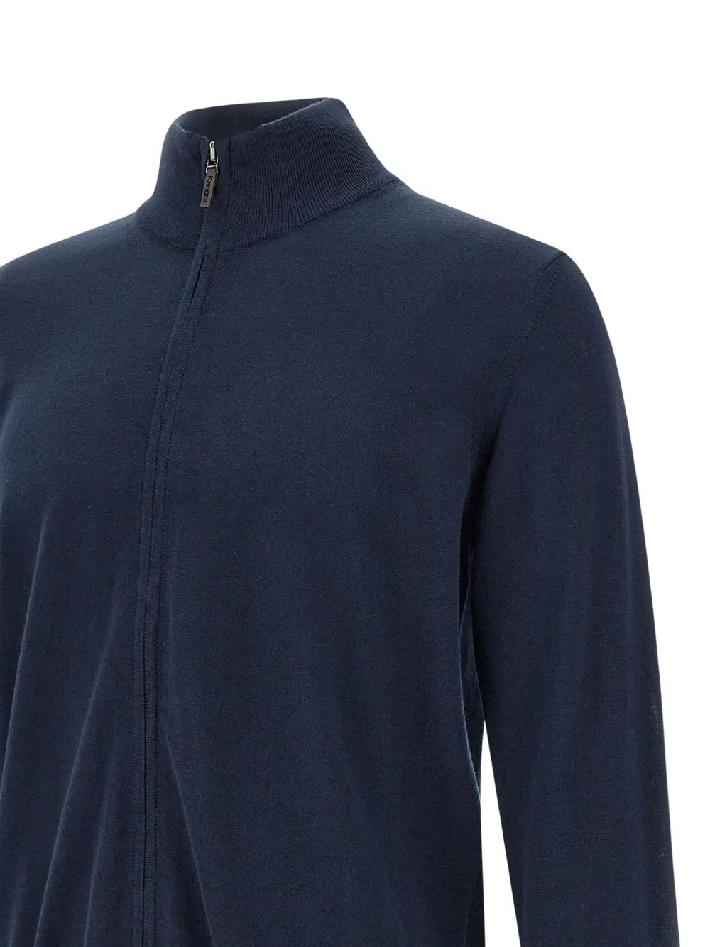 Zip High-Neck Cardigan