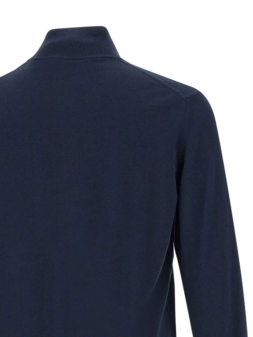 Zip High-Neck Cardigan