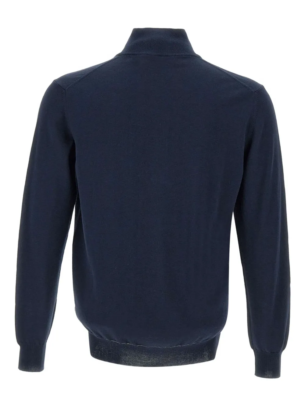 Zip High-Neck Cardigan