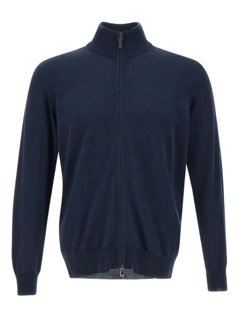 Kangra zip high-neck cardigan
