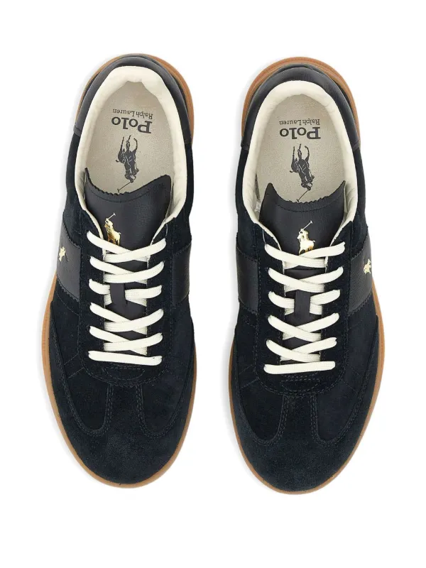 Polo Ralph Lauren レザースニーカー | ブラック | FARFETCH JP