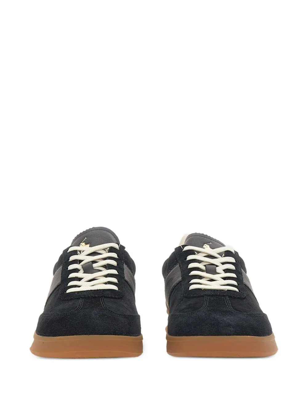 Polo Ralph Lauren Leren sneakers Zwart