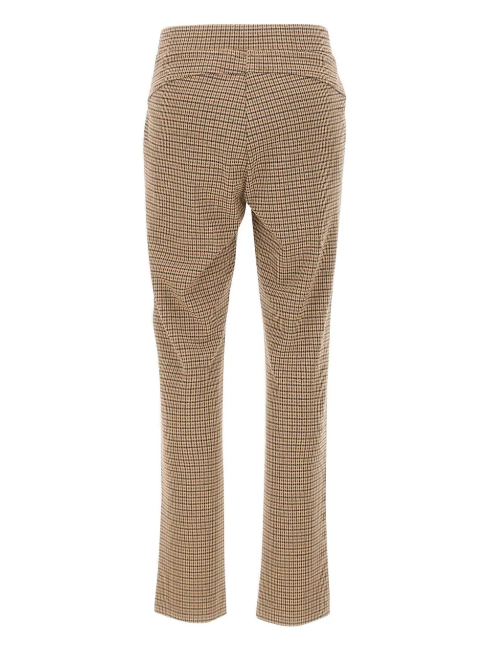 Elena Miro' Print Elasticated-waistband Trousers In Brown