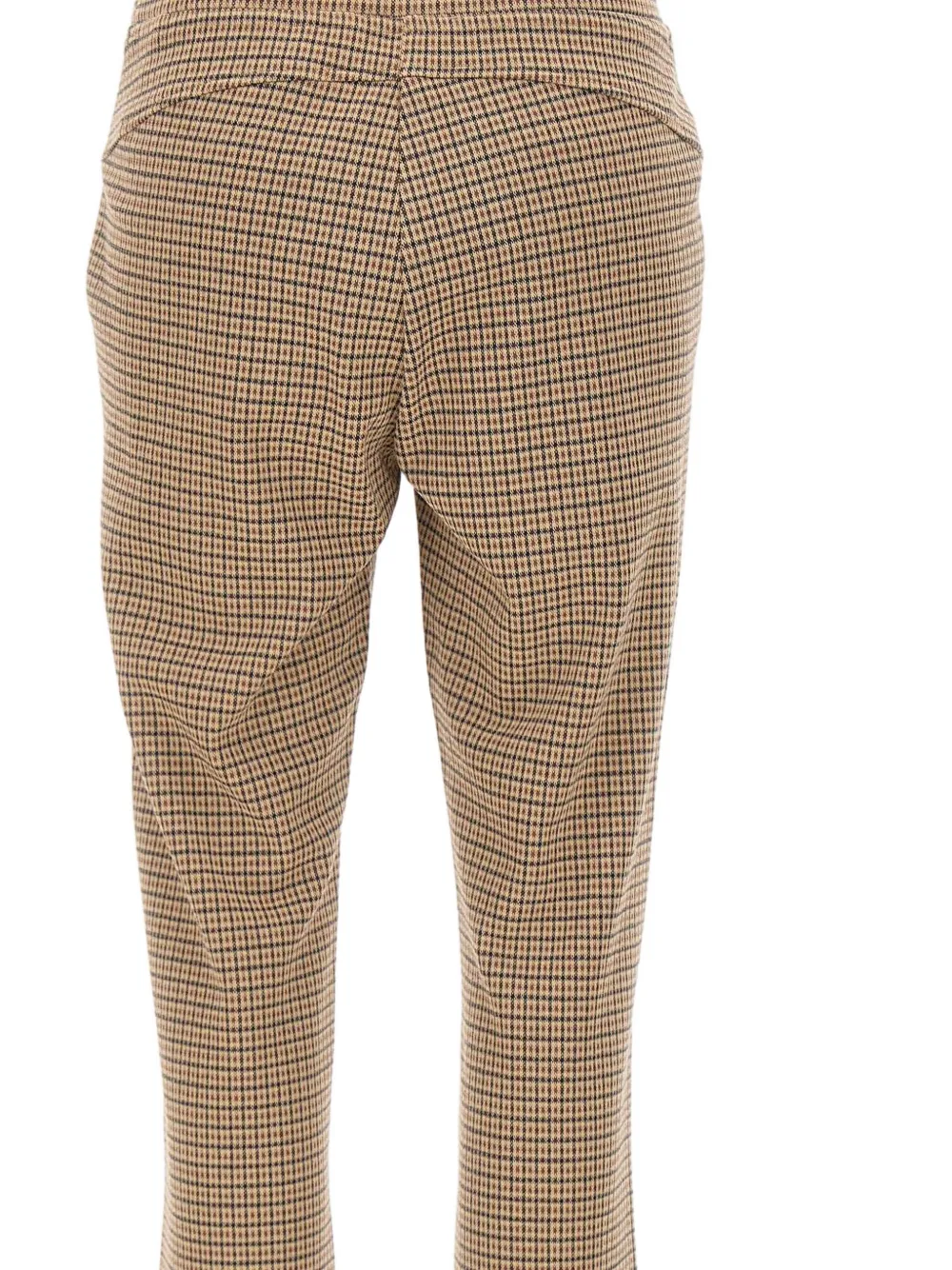 Elena Miro' Print Elasticated-waistband Trousers In Brown