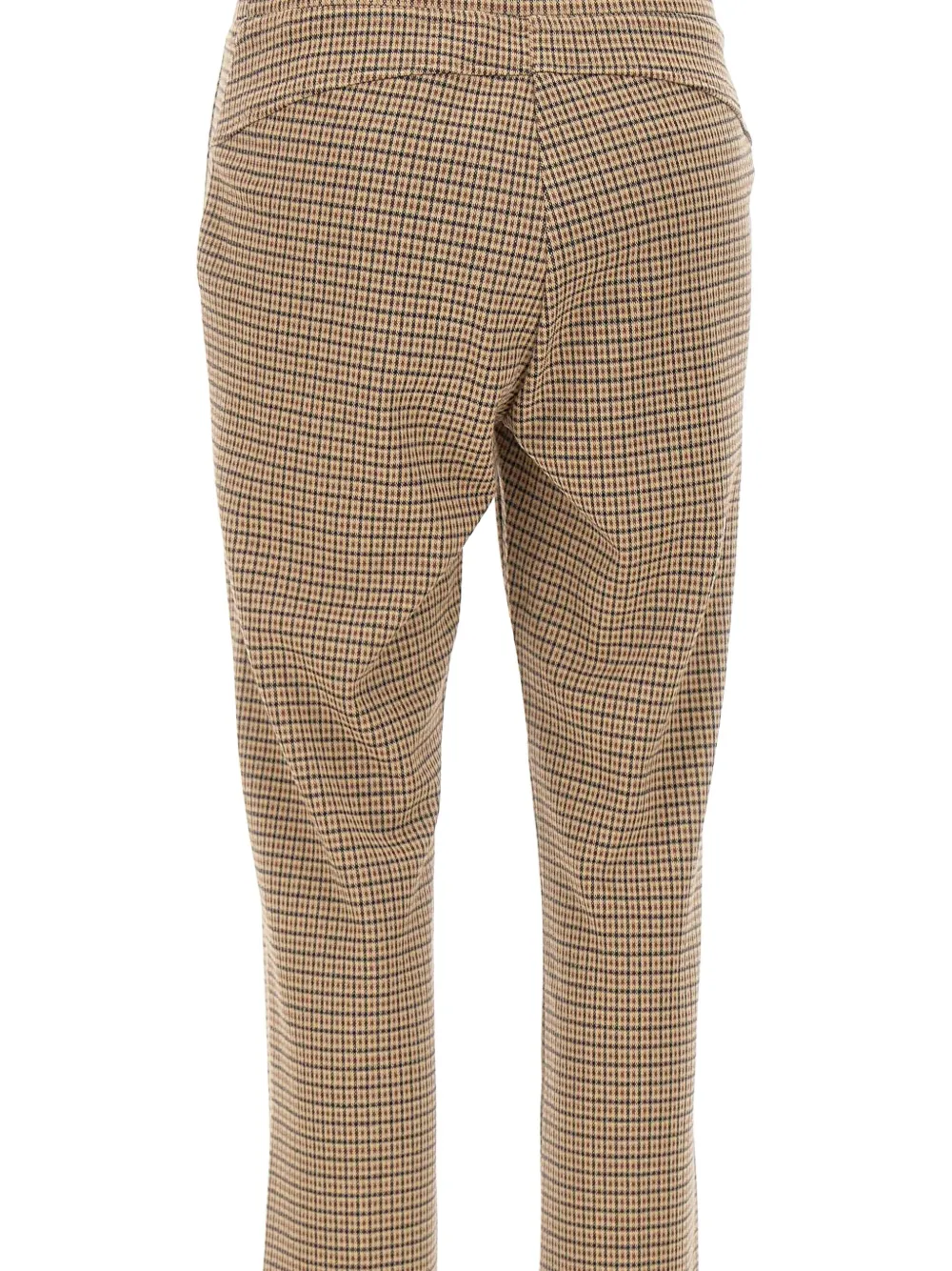Elena Miro' Print Elasticated-waistband Trousers In Brown