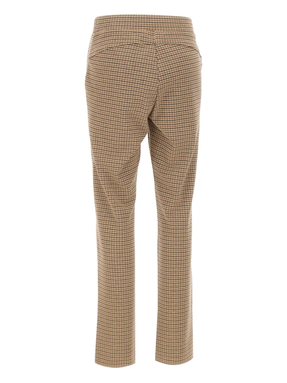 ELENA MIRO` print elasticated-waistband trousers - Beige