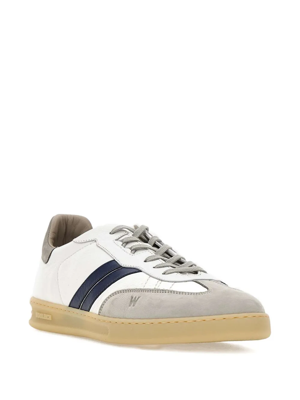 Woolrich Doubleu Leather Sneakers In White