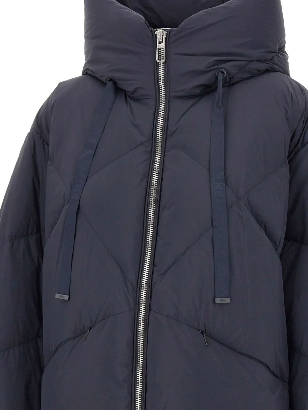 Duno Peggie Quilted Hooded Jacket In Blue