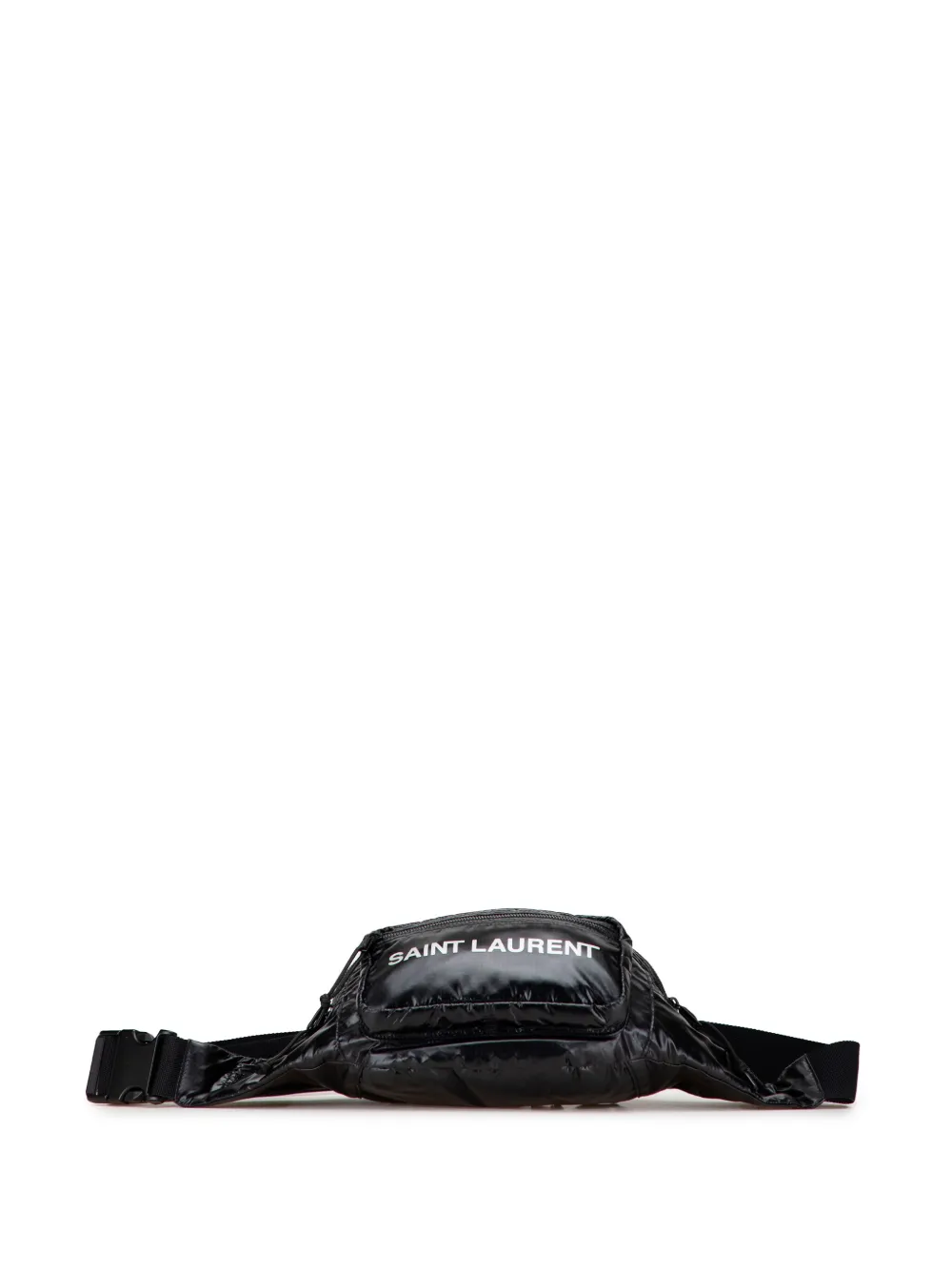Pre-owned Saint Laurent 2021 Nylon Nuxx Belt Bag In Black