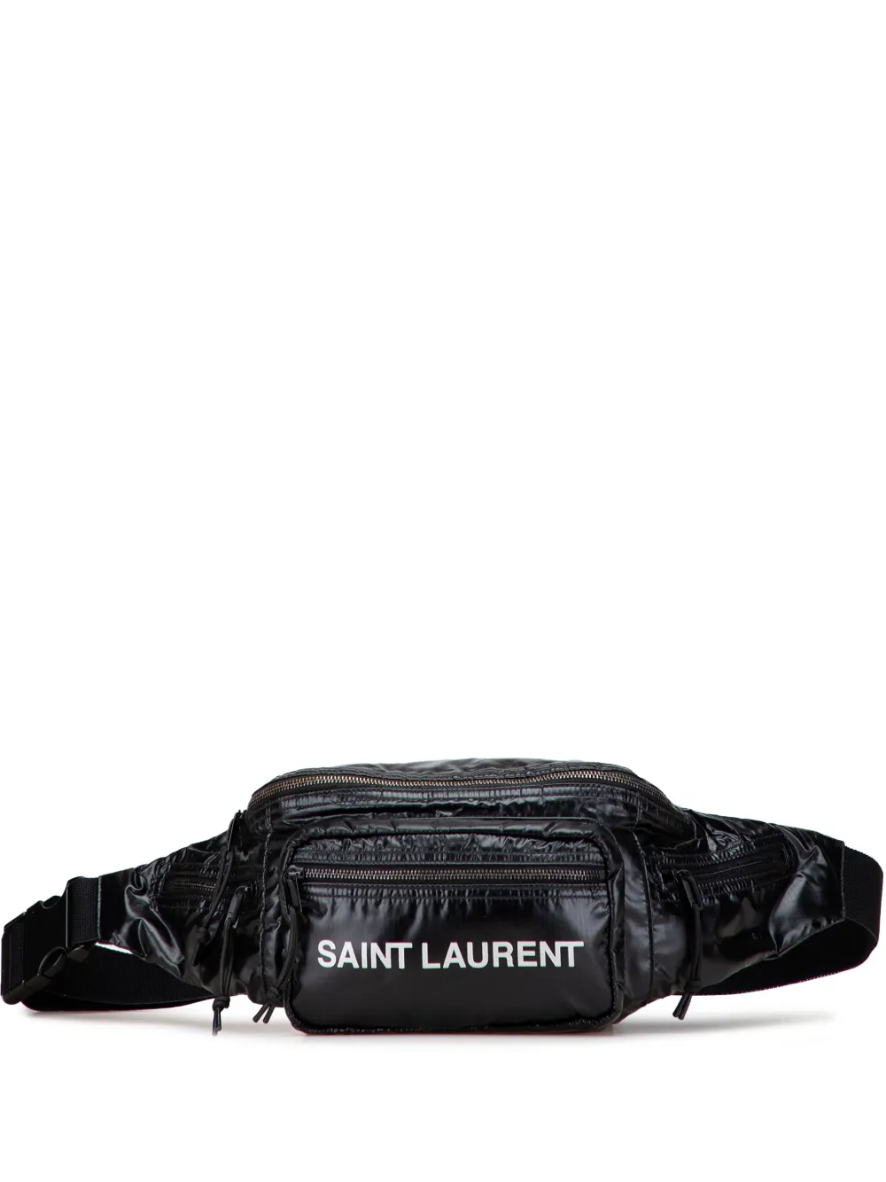 Saint Laurent Pre-Owned 2021 Nylon Nuxx belt bag - ブラック Saint Laurent Pre-Owned 2021 Nylon Nuxx belt bag - ブラック