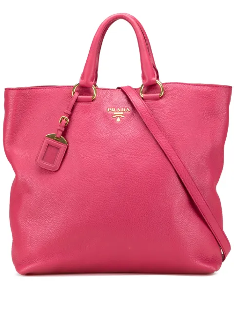 Prada Pre-Owned 2013-2025 Vitello Daino Open Convertible Tote satchel