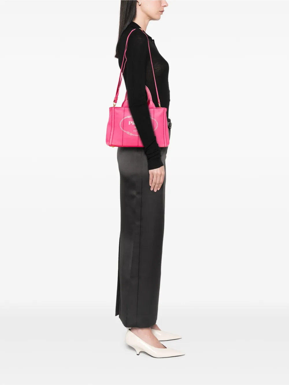 Prada Pre-Owned 2013-2025 Small Canvas Canapa Logo satchel | Pre-Owned | Image 2