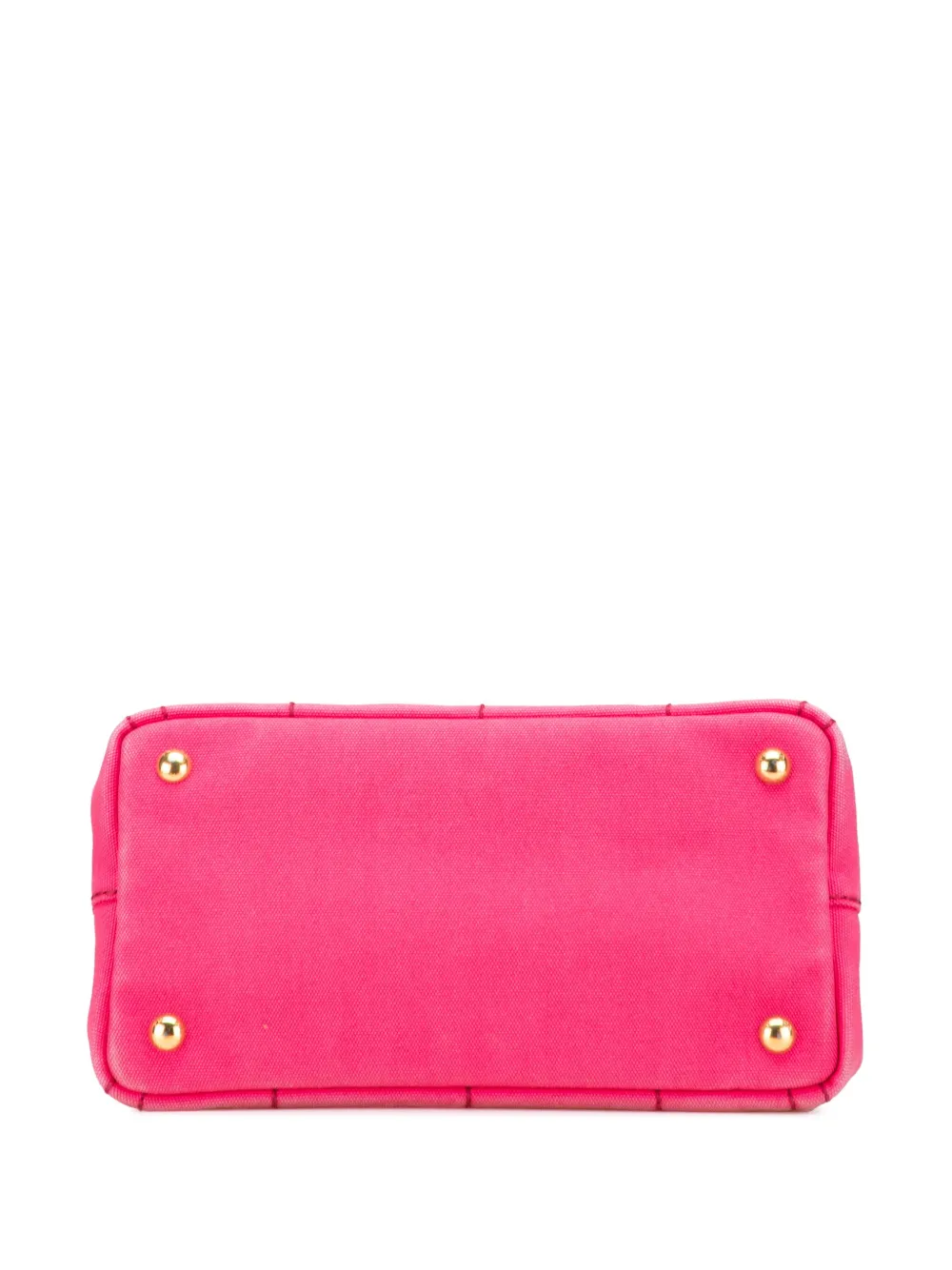 Pre-owned Prada 2013-2025 Small Canvas Canapa Logo Satchel In Pink