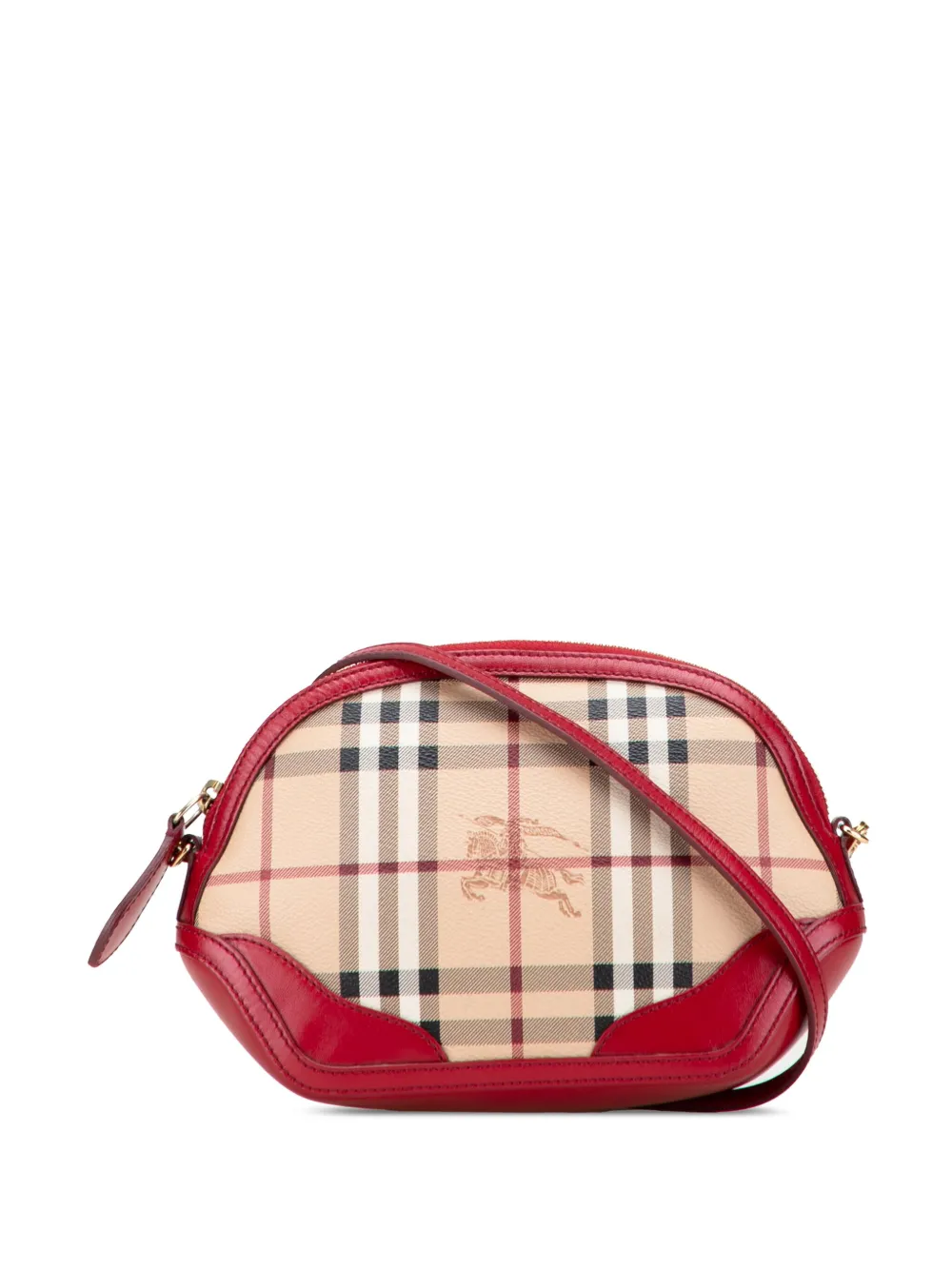 Burberry Pre-Owned 2000-2017 Haymarket Check Coated Canvas crossbody Burberry Pre-Owned 2000-2017 Haymarket Check Coated Canvas crossbody