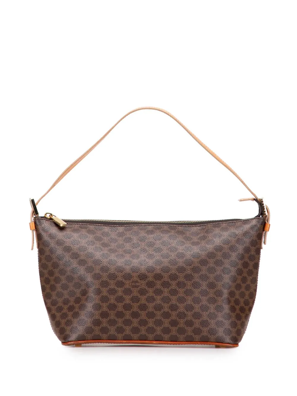Celine Pre-Owned 2000 Macadam Coated Canvas shoulder bag - ブラウン Celine Pre-Owned 2000 Macadam Coated Canvas shoulder bag - ブラウン
