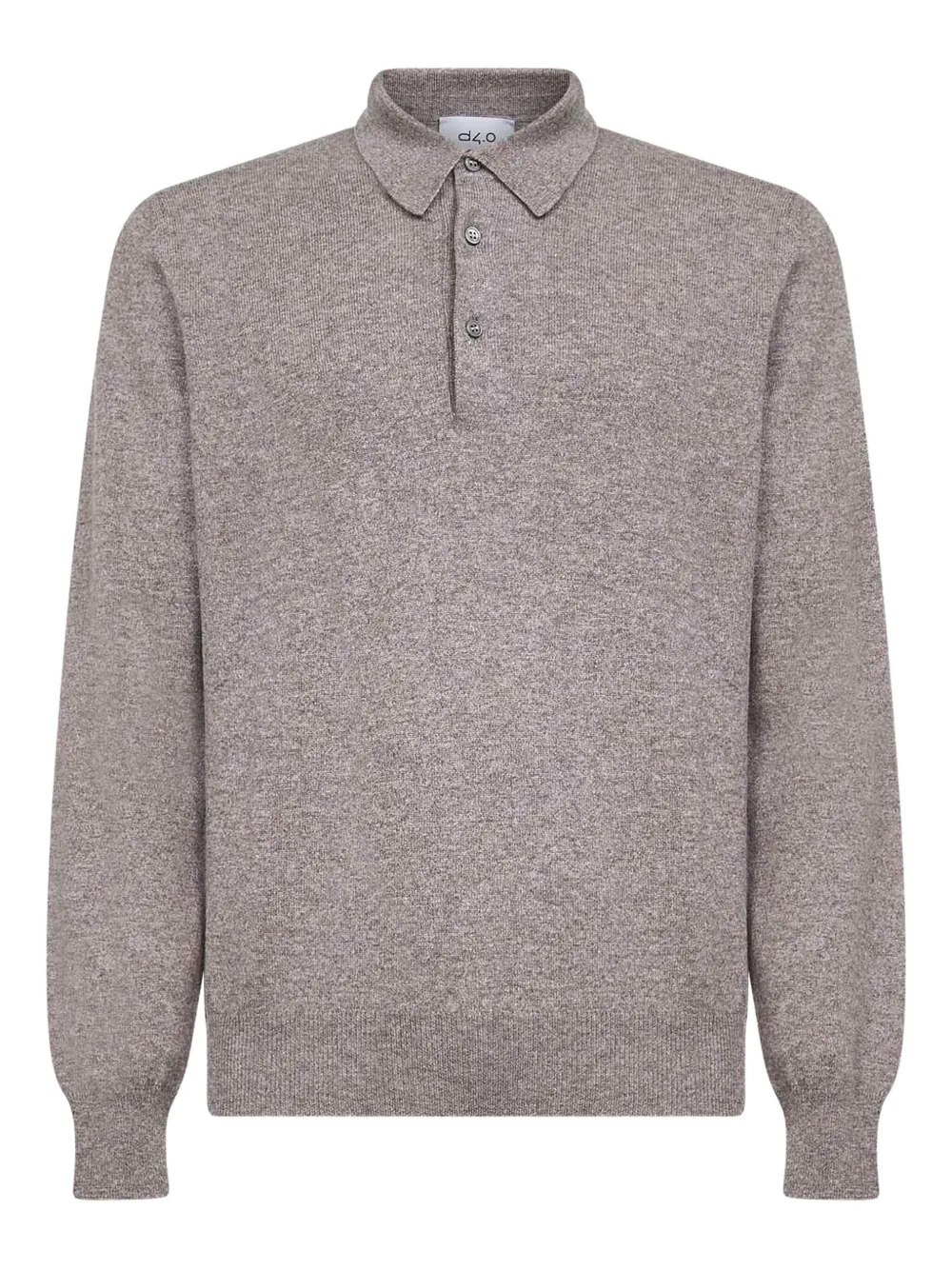 D4.0 long-sleeve polo shirt | Grey | Image 1