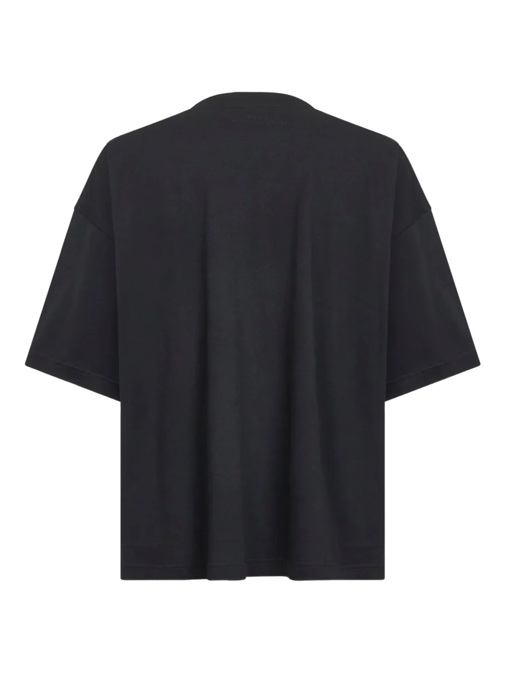 Studio Nicholson Black Cotton Jersey Piu T-shirt In Black