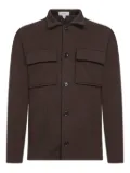 Lardini virgin wool shirt jacket - Brown