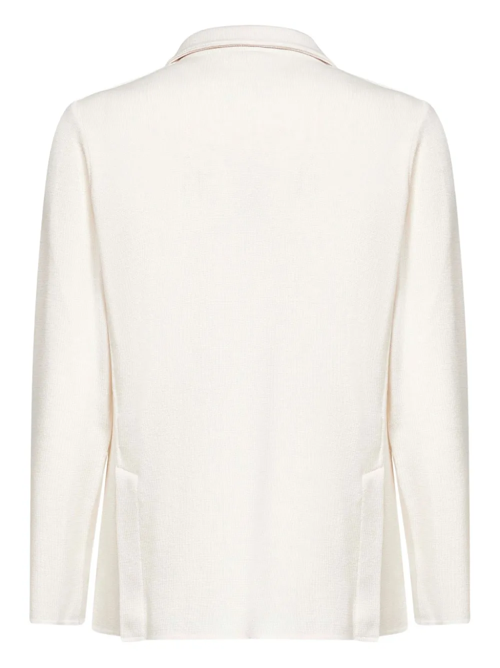 Lardini Virgin Wool Double-breasted Blazer In White
