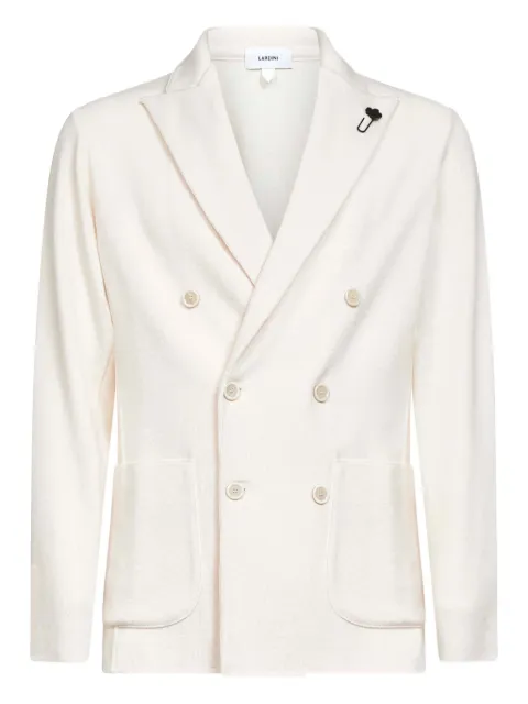 Lardini blazer de lana virgen con doble botonadura