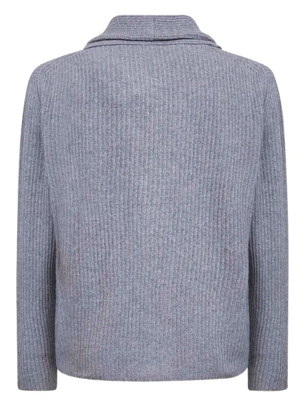 Lardini ショールカラー カーディガン | グレー | FARFETCH JP