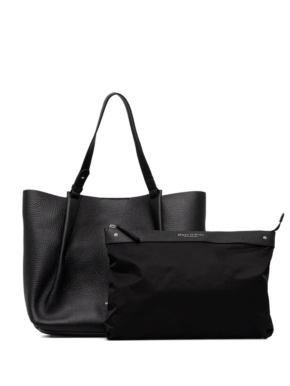 Marc O'Polo grained-leather tote bag - ブラック Marc O'Polo grained-leather tote bag - ブラック