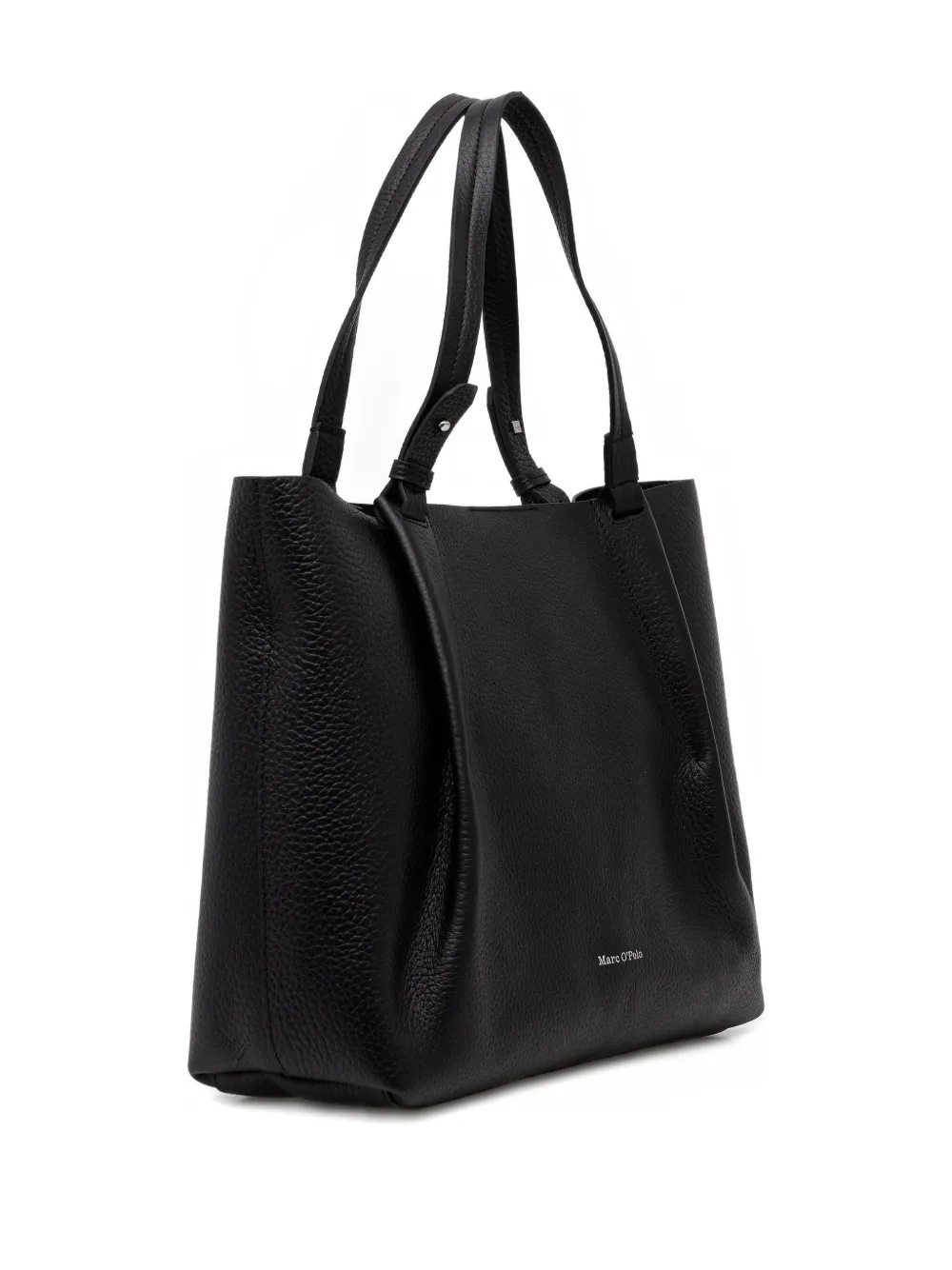Marc O'Polo grained-leather tote bag - Zwart