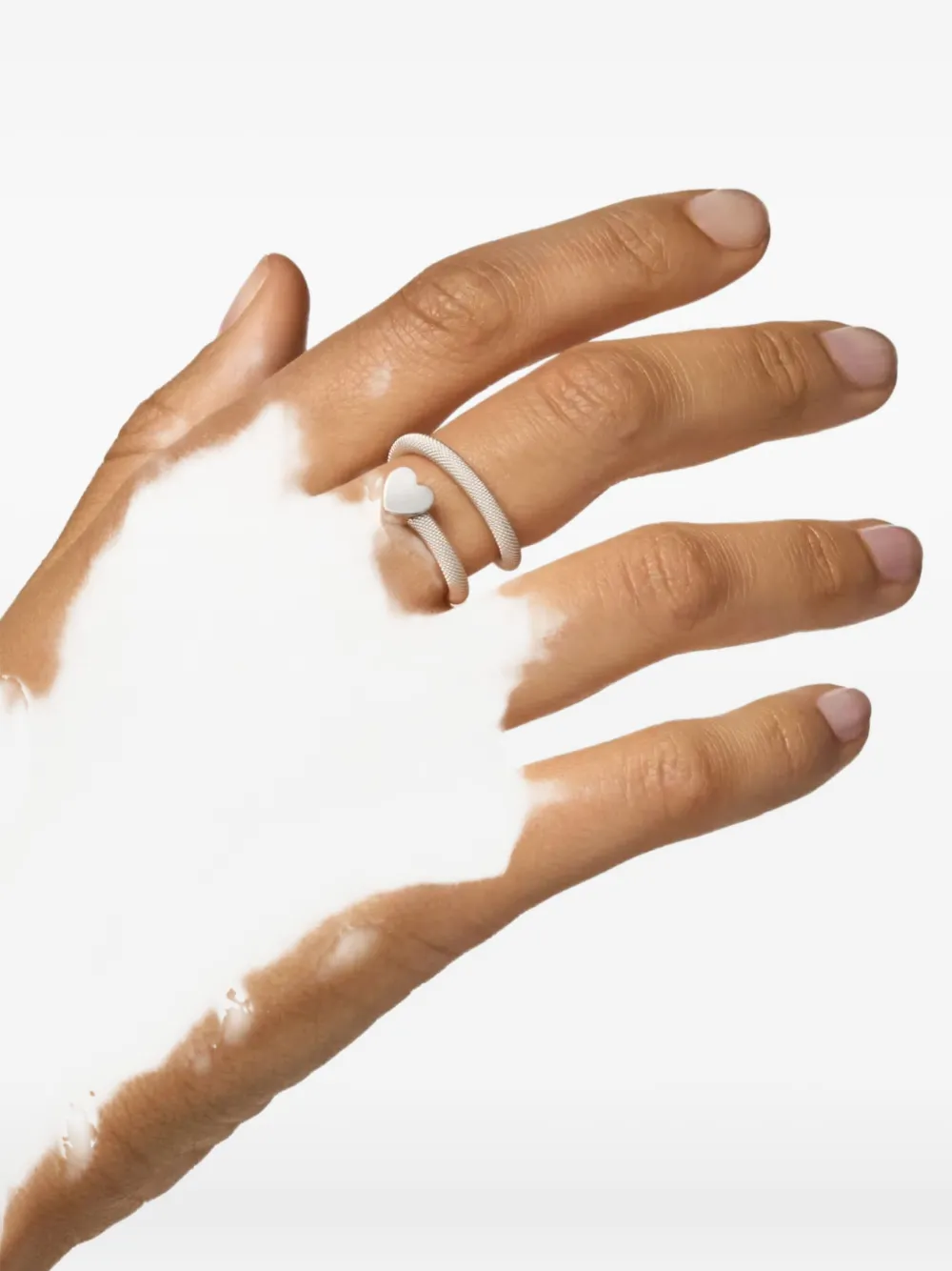 Tous Icon Mesh Ring In Silver