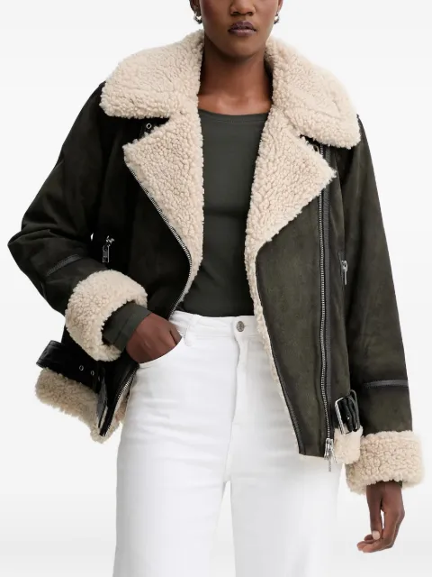 Marc O'Polo faux-shearling biker jacket