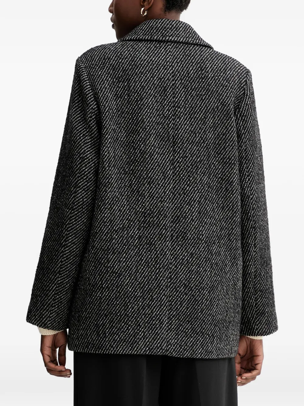 Marc O'polo Double-breasted Blazer In Gray