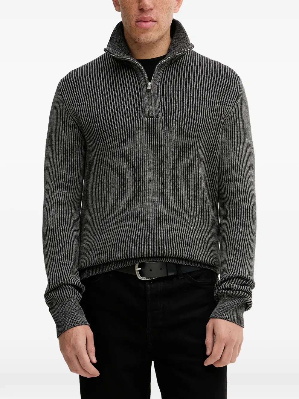 Marc O'Polo half-zip sweater | Grey | Image 1