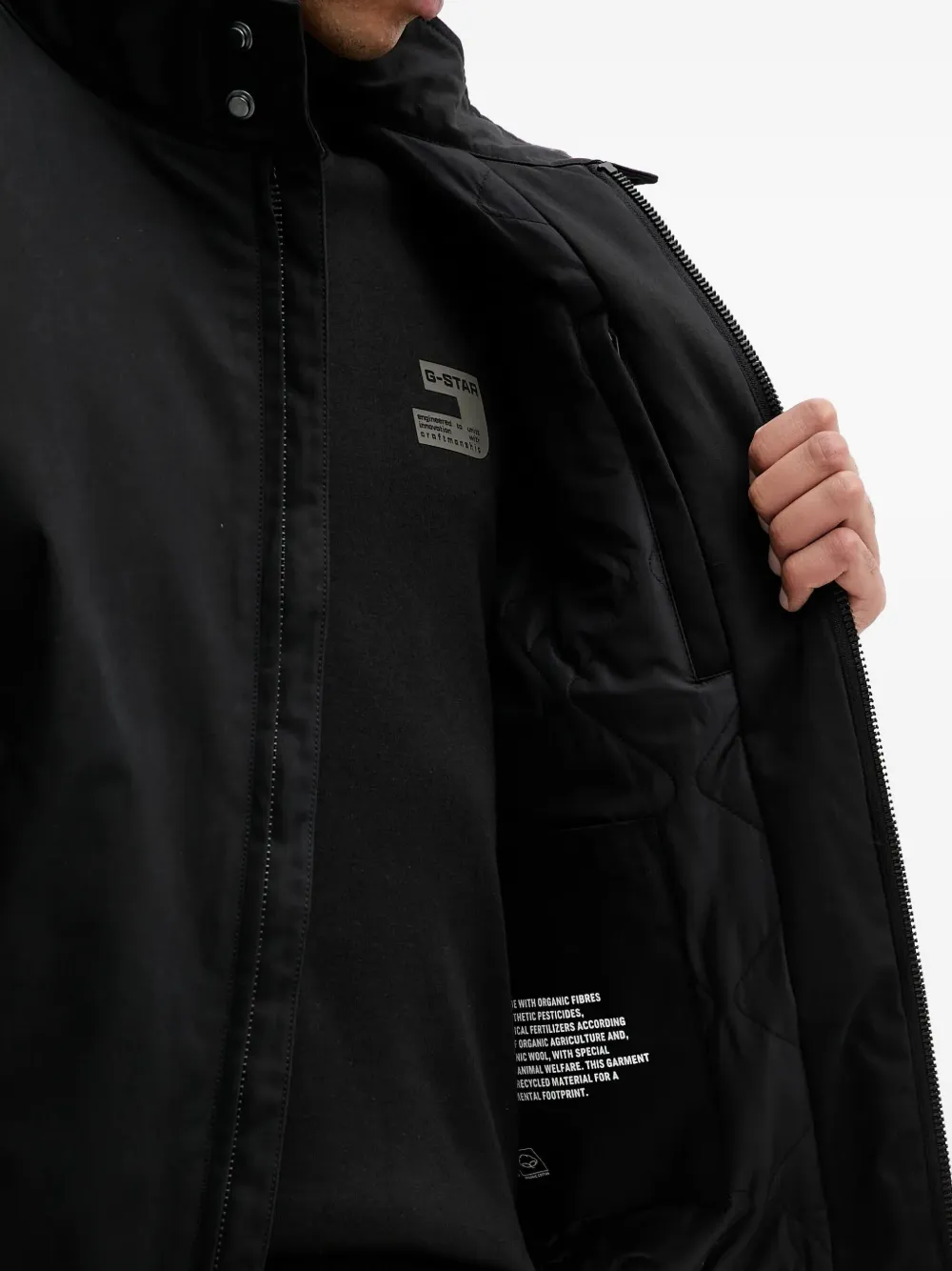 Marc O'polo Harrington Zip-fastening Jacket In Black
