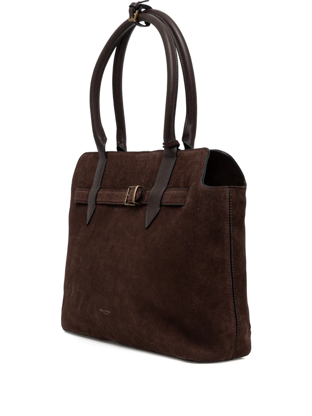 Marc O'Polo large buckle-strap tote bag | Brown | Image 1