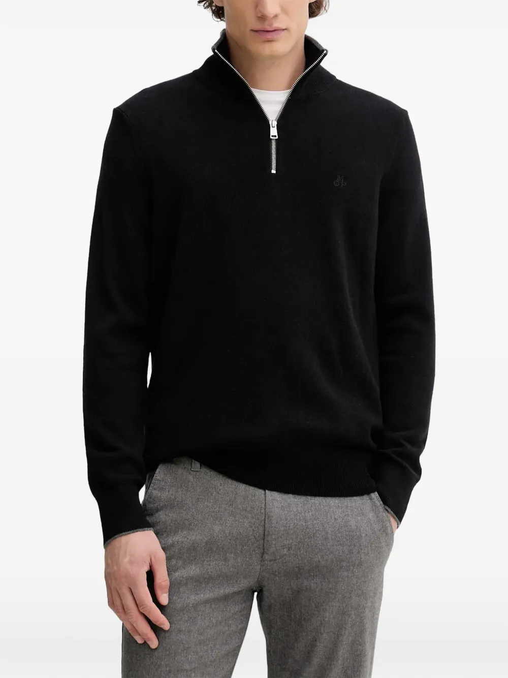 Marc O'Polo half-zip sweatshirt | Black | Image 1