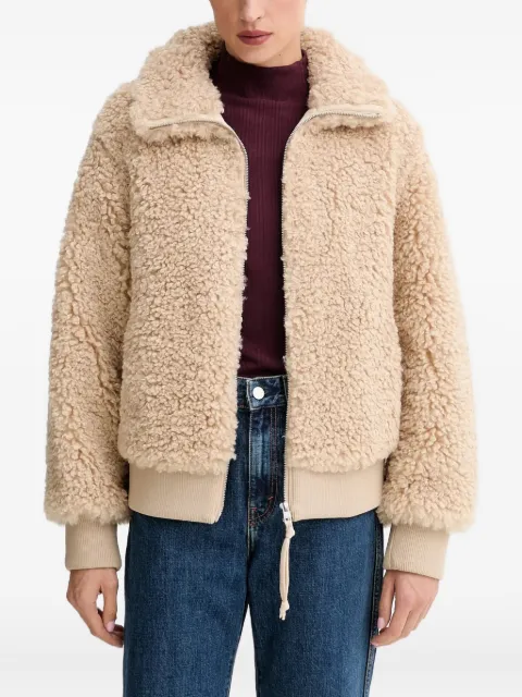 Marc O'Polo faux-shearling zip-up jacket