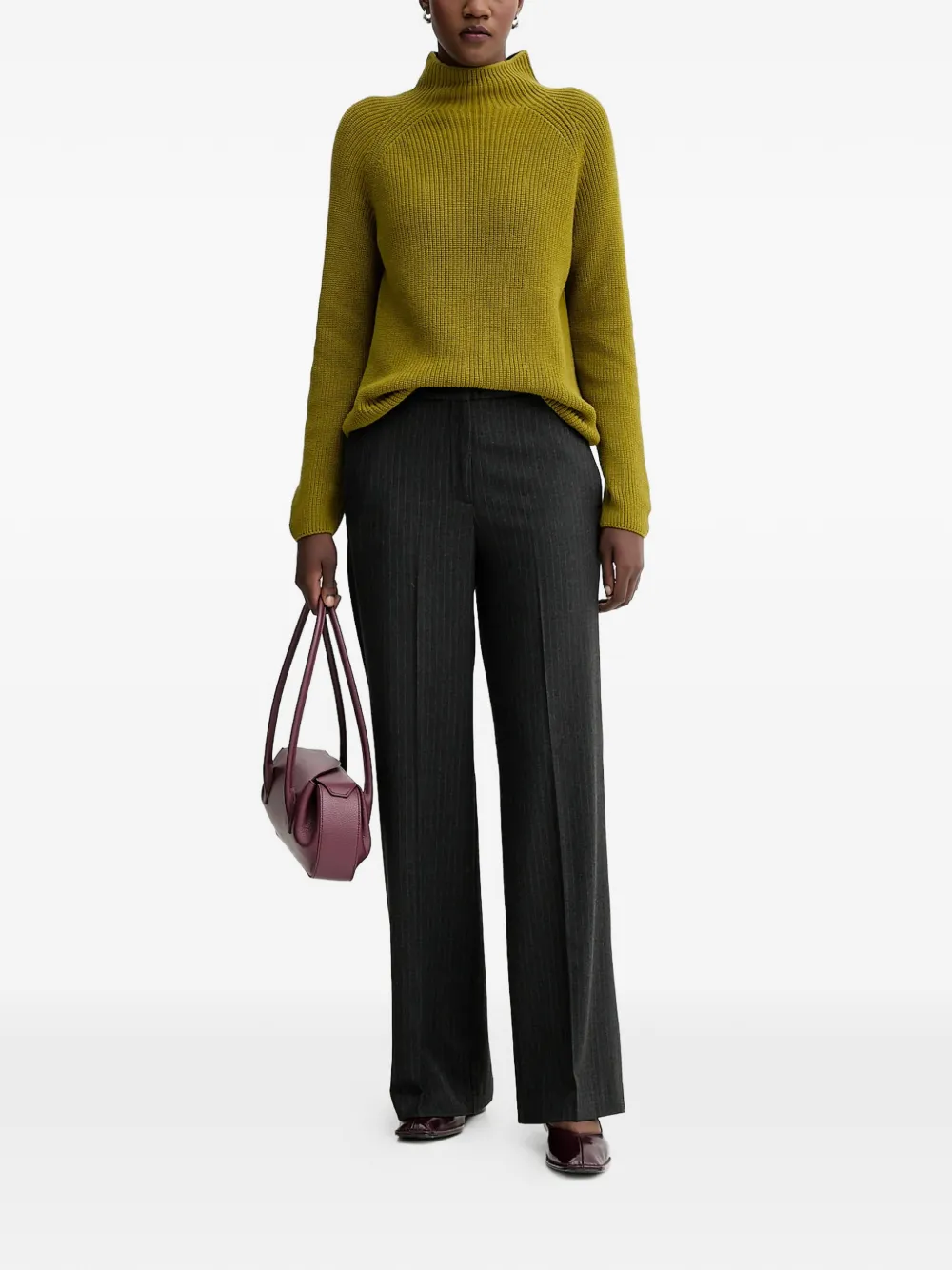 Marc O'Polo pinstripe trousers - Grijs