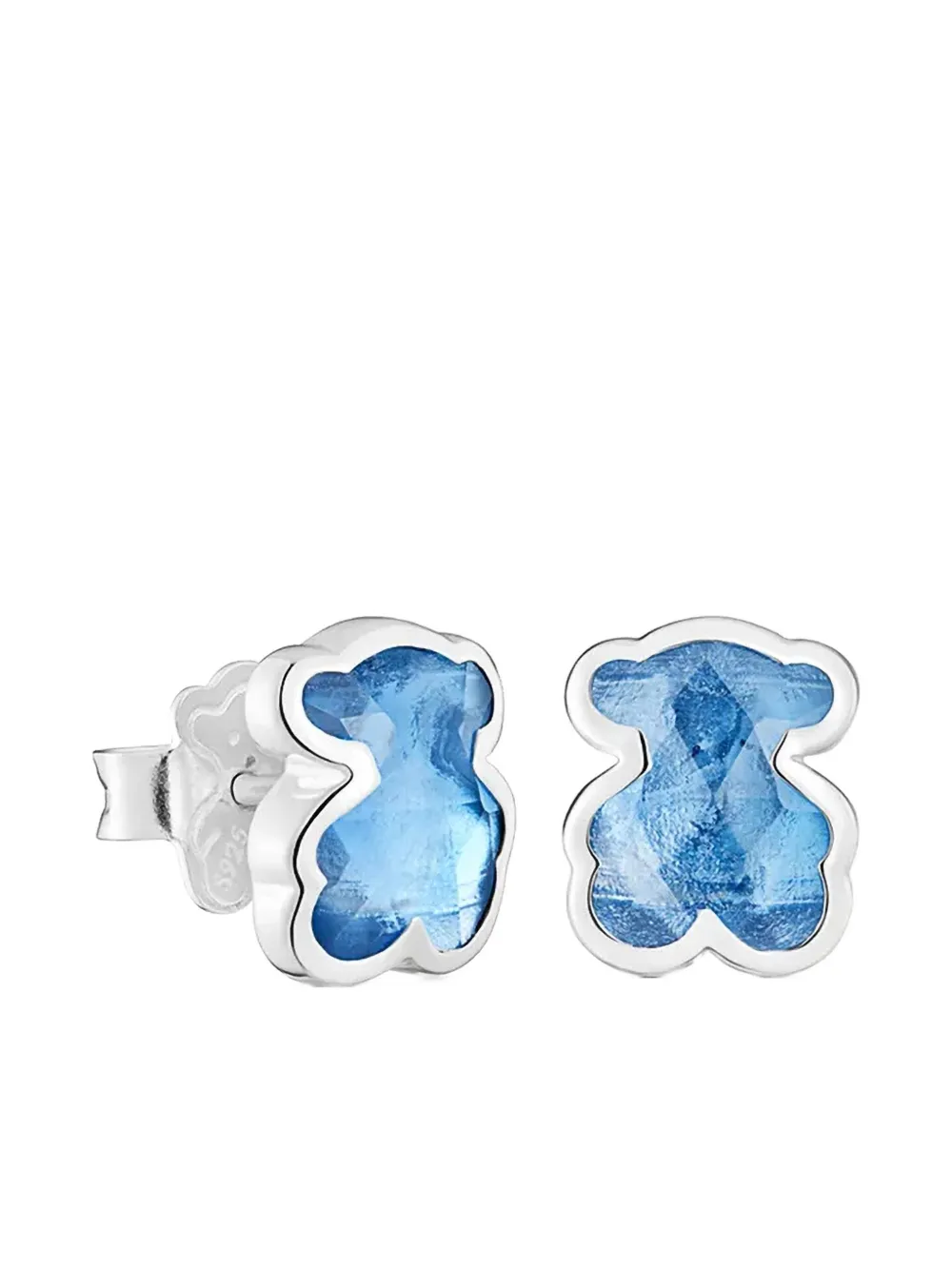 TOUS bear-shaped stud earrings | Blue | Image 1