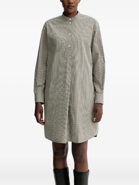 Marc O'Polo mini-checked button-up shirt dress