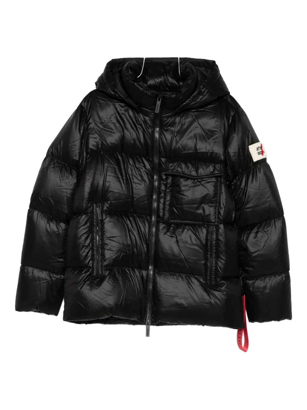 AFTER LABEL Cappotto imbottito Katalla con cappuccio - Nero