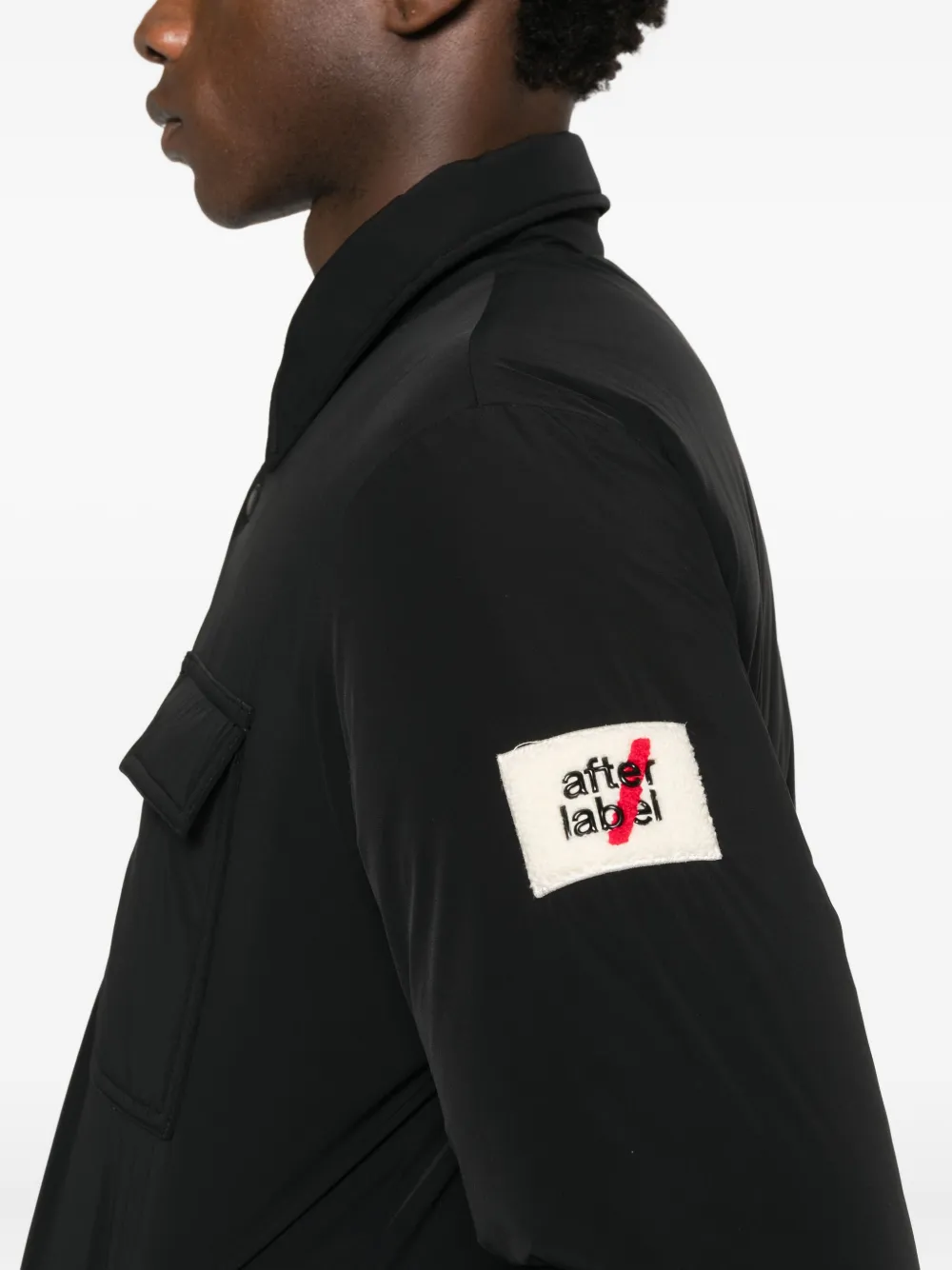 AFTER LABEL Belluno jack met knopen Zwart