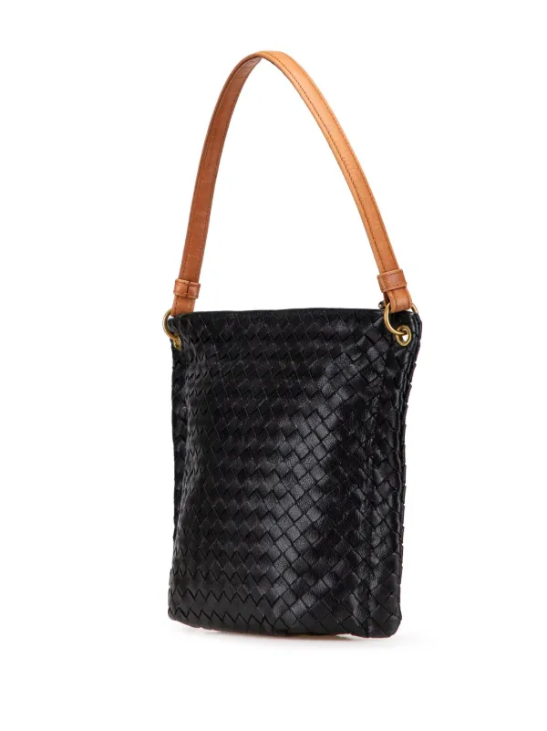 Bottega Veneta Pre-Owned 2008 Nappa Intrecciato Shoulder Bag Black  FARFETCH IN