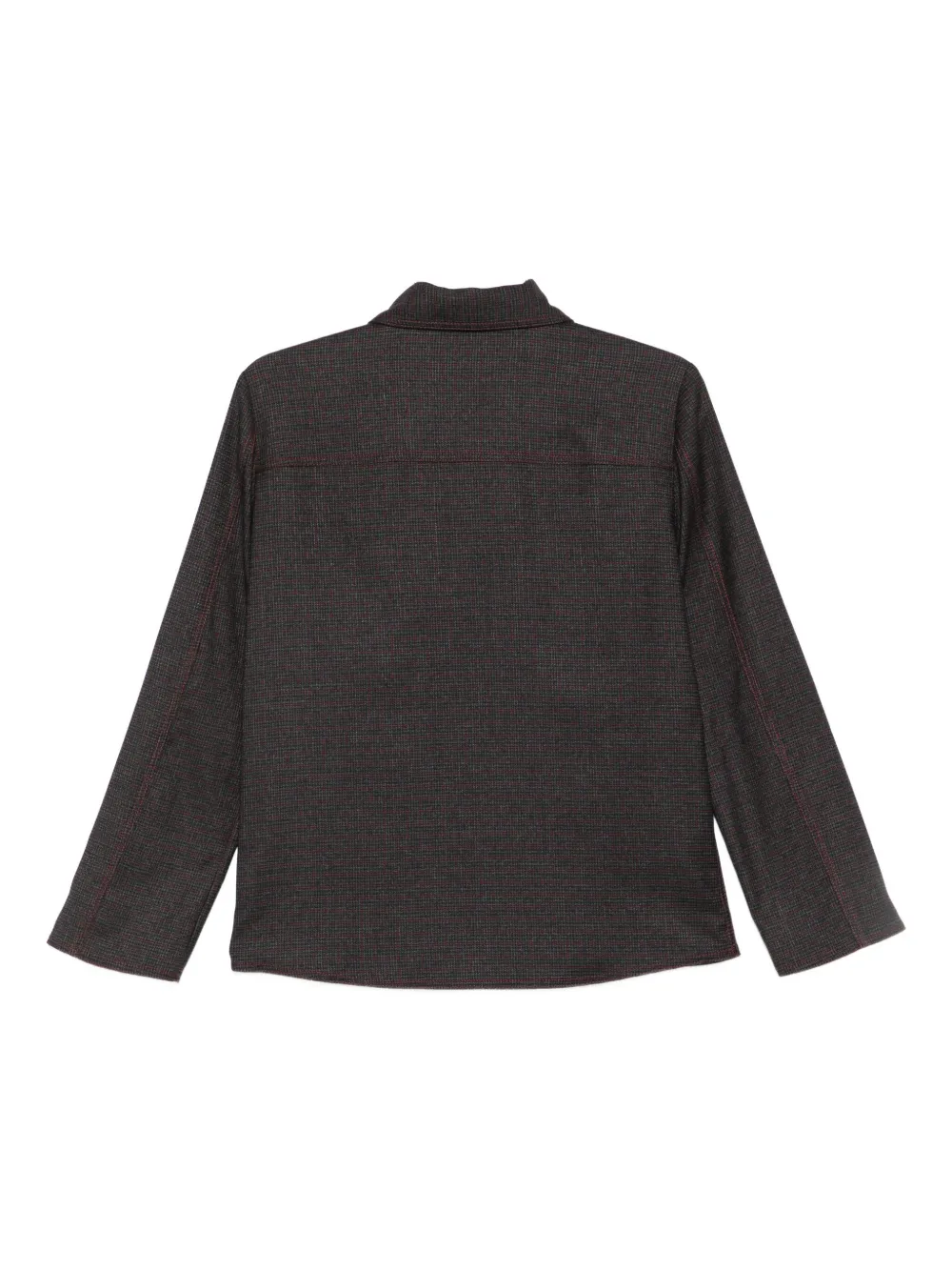 Merci buttoned chest-pocket cotton shirt - Bruin