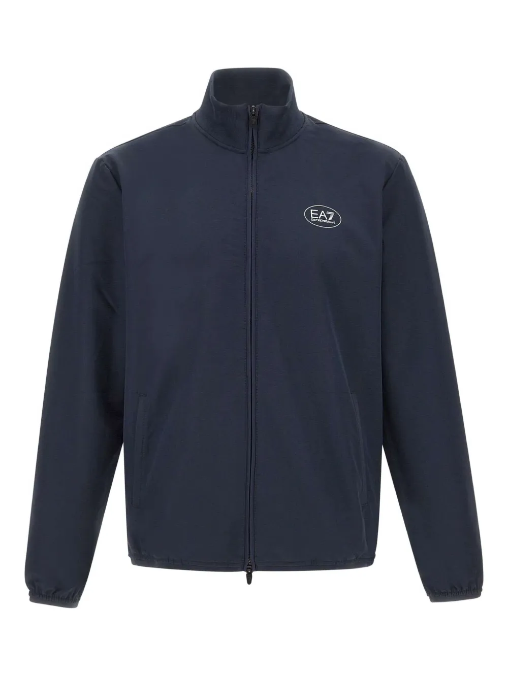 Ea7 Emporio Armani logo-print zip-up sweatshirt | Blue | Image 1