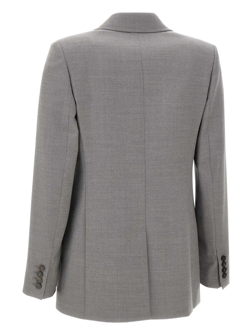 Max Mara Bolsena Single-breasted Blazer In Gray