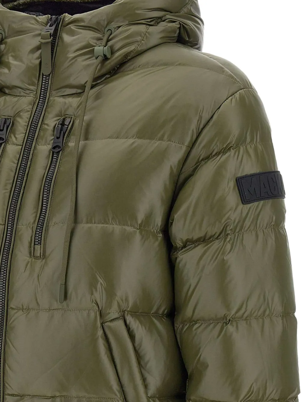 Mackage Long-sleeved Down Jacket In Green