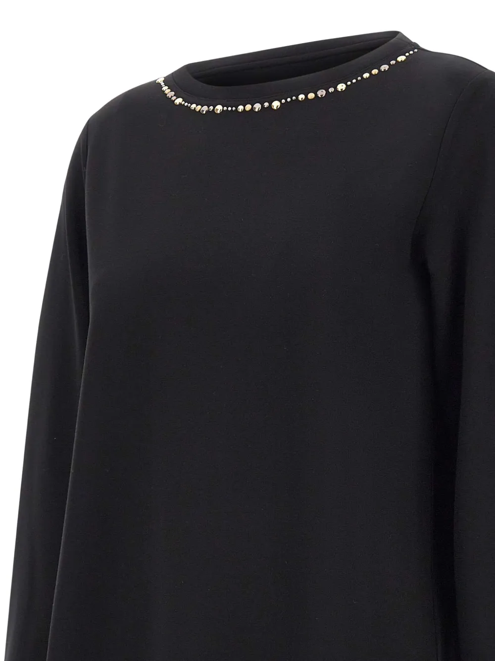 Elena Miro' Studded T-shirt In Black