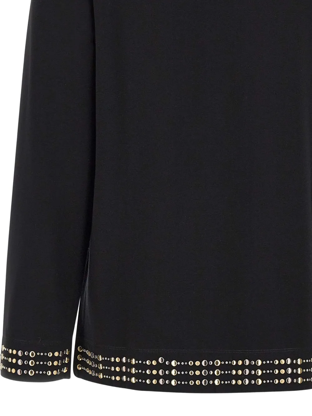 Elena Miro' Studded T-shirt In Black