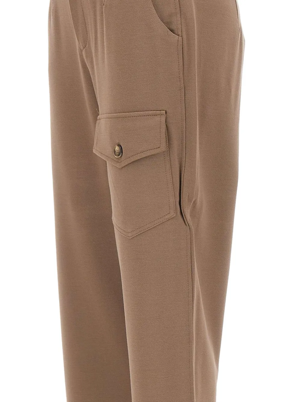 Elena Miro' Cargo Trousers In Brown